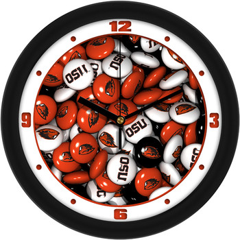 Oregon State Beavers - Candy Team Wall Clock