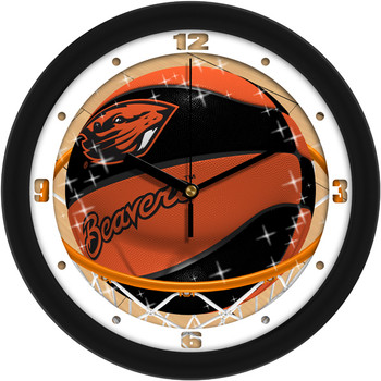 Oregon State Beavers - Slam Dunk Team Wall Clock