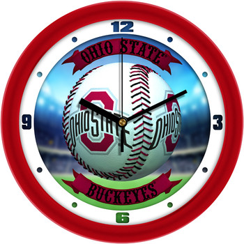 Ohio State Buckeyes - Home Run Team Wall Clock