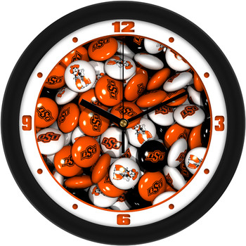 Oklahoma State Cowboys - Candy Team Wall Clock