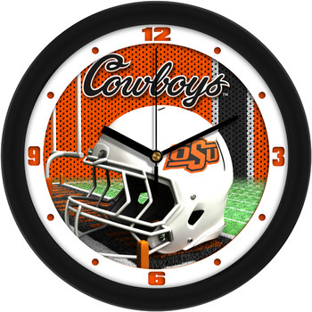 Oklahoma State Cowboys - Football Helmet Team Wall Clock