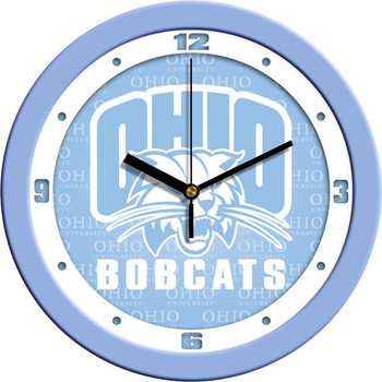 Ohio University Bobcats - Baby Blue Team Wall Clock