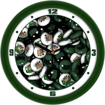 Ohio University Bobcats - Candy Team Wall Clock