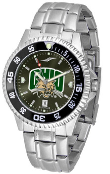 Men's Ohio University Bobcats - Competitor Steel AnoChrome - Color Bezel Watch