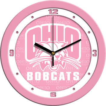 Ohio University Bobcats - Pink Team Wall Clock