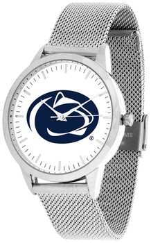 Penn State Nittany Lions - Mesh Statement Watch - Silver Band