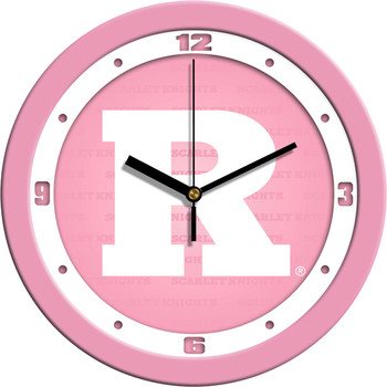 Rutgers Scarlet Knights - Pink Team Wall Clock