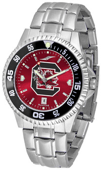 Men's South Carolina Gamecocks - Competitor Steel AnoChrome - Color Bezel Watch