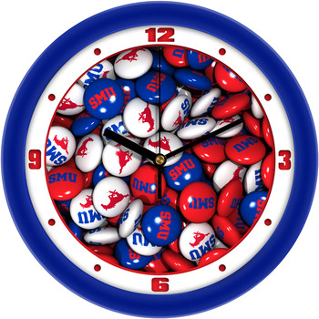 Southern Methodist University Mustangs - Candy Team Wall Clock