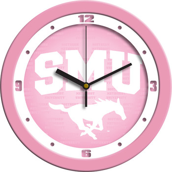 Southern Methodist University Mustangs - Pink Team Wall Clock