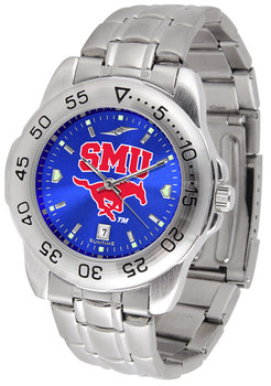 Men's Southern Methodist University Mustangs - Sport Steel AnoChrome Watch