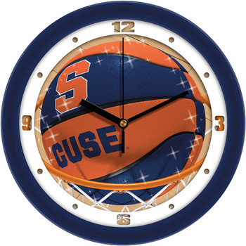 Syracuse Orange - Slam Dunk Team Wall Clock