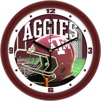 Texas A&M Aggies - Football Helmet Team Wall Clock