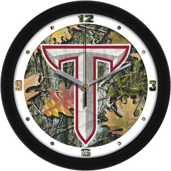 Troy Trojans - Camo Team Wall Clock