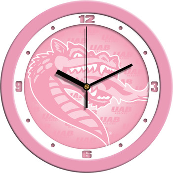 Alabama - UAB Blazers - Pink Team Wall Clock