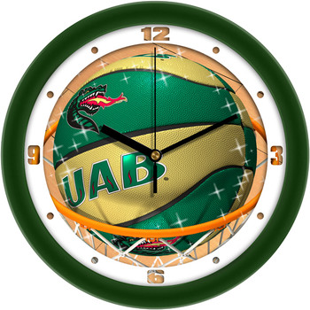 Alabama - UAB Blazers - Slam Dunk Team Wall Clock