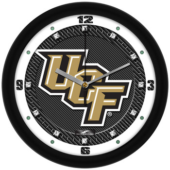 Central Florida Knights - Carbon Fiber Textured Team Wall Clock