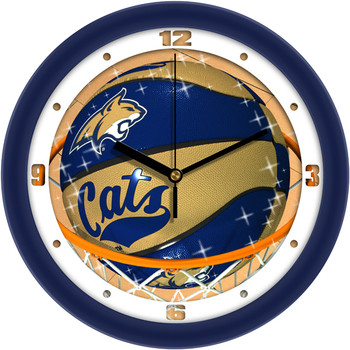 Montana State Bobcats - Slam Dunk Team Wall Clock