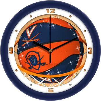 Virginia Cavaliers - Slam Dunk Team Wall Clock