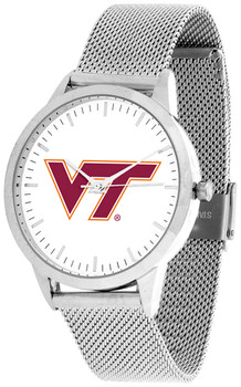 Virginia Tech Hokies - Mesh Statement Watch - Silver Band