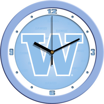 Washington Huskies - Baby Blue Team Wall Clock