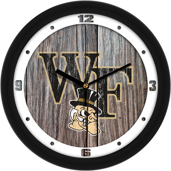 Wake Forest Demon Deacons - Weathered Wood Team Wall Clock