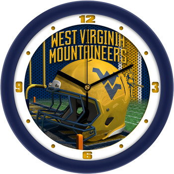 West Virginia Mountaineers - Football Helmet Team Wall Clock