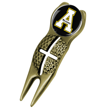 Appalachian State Mountaineers - Crosshairs Divot Tool  -  Gold