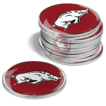 Arkansas Razorbacks - 12 Pack Ball Markers