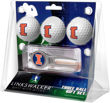 Illinois Fighting Illini - Kool Tool 3 Ball Gift Pack