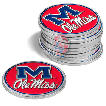 Mississippi Rebels  -  Ole Miss - 12 Pack Ball Markers