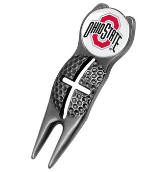 Ohio State Buckeyes - Crosshairs Divot Tool  -  Black