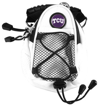 Texas Christian Horned Frogs - Mini Day Pack  -  White