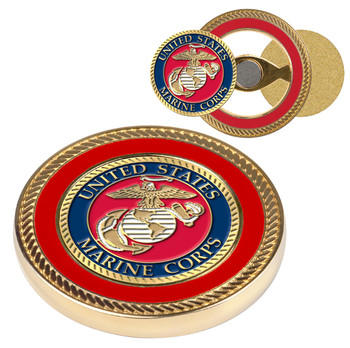 US Marines - Challenge Coin / 2 Ball Markers