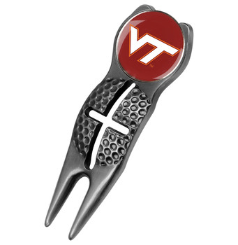 Virginia Tech Hokies - Crosshairs Divot Tool  -  Black