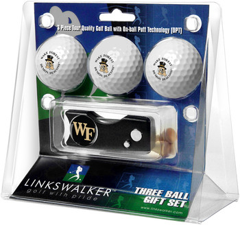 Wake Forest Demon Deacons - Spring Action Divot Tool 3 Ball Gift Pack