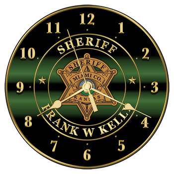 Miami Sheriff 10" CLOCK Miami Sheriff 10" CLOCK