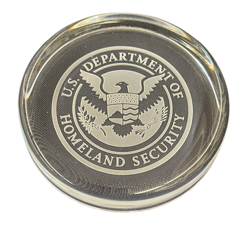 HOMELAND SECURITY PAPERWEIGHT