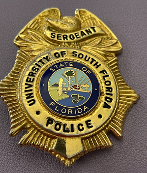  UNIV. OF SOUTH FLORIDA POLICE SERGEANT BADGE