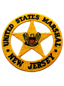 U.S. MARSHALS SERVICE NEW JERSEY  PATCH GOLD