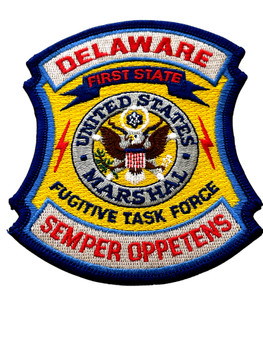 U.S. MARSHALS SERVICE DELAWARE FUGITIVE TASK FORCE PATCH U.S. MARSHALS SERVICE DELAWARE FUGITIVE TASK FORCE PATCH