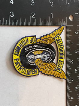 CALIFORNIA HIGHWAY PATROLMEN ASSN. WING WHEEL  BADGE PATCH