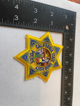 CA STATE UNIV POLICE STAR BADGE PATCH