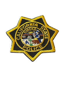 CA STATE POLICE STAR BADGE PATCH