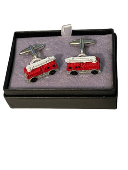 FIRE TRUCK CUFF LINKS