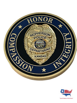 MCPHERSON POLICE KANSAS COIN 3