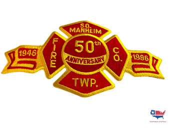 MANHEIM FIRE DEPT 50TH ANNIVERSARY PATCH LAST ONE