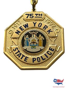 75TH NEW YORK STATE POLICE TROOPER KEY TAG CHAIN