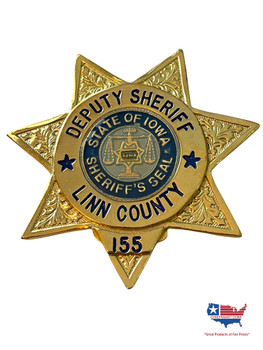 LINN COUNTY SHERIFF IOWA STAR BADGE