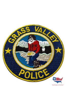 GRASS VALLEY POLICE CA  PATCH SMALL